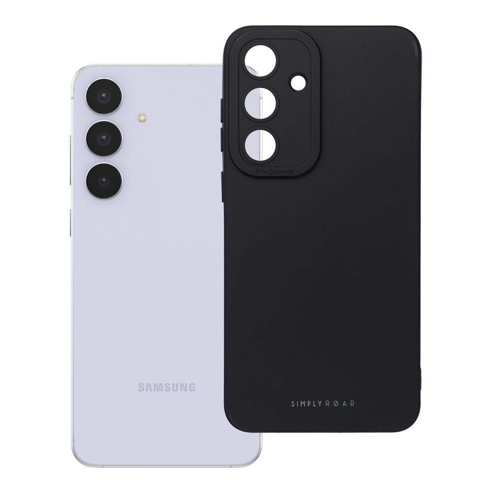 ROAR dėklas LUNA telefonui SAMSUNG S25 FE juodas