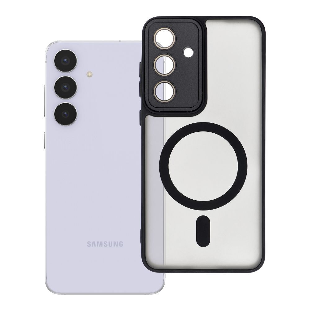 VARIETE MAG COVER Dėklas telefonui, suderinamas su MagSafe, skirtas SAMSUNG S25 FE juodas