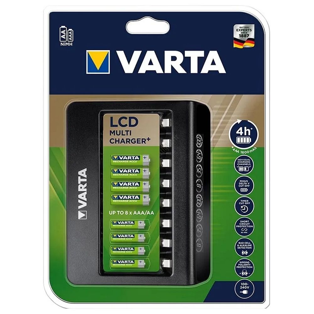 VARTA LCD DAUGIAFUNKCINIS ĮKROVIKLIS + 57681 (be baterijų)
