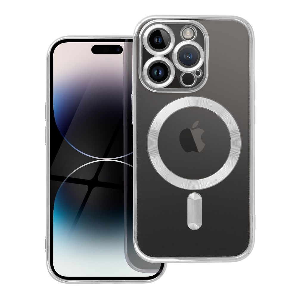 ELECTRO MAG COVER dėklas telefonui, skirtas iPhone 14 Pro, sidabrinis, su MagSafe