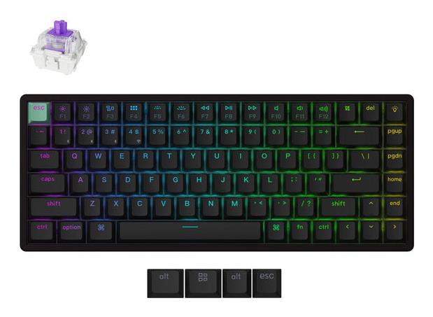 Belaidė klaviatūra KEYCHRON K2 HE juoda
