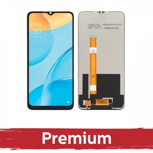 Ekranas skirtas OPPO A16 / A16s / A54s (Realme Narzo 50A / C25) juodas OEM