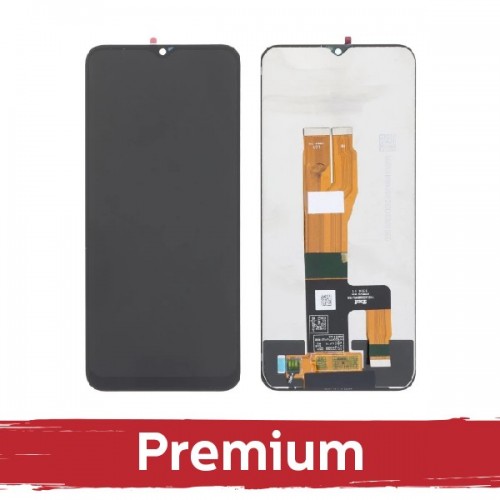 Ekranas skirtas Realme C33 / C30 / Narzo 50i Prime (4G) juodas OEM