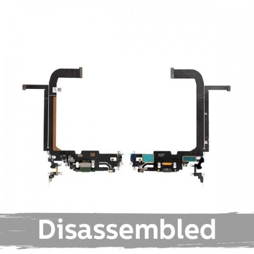 Įkrovimo jungtis suderinama su Apple iPhone 13 Pro Max su šleifu / auksinė / 100% originali (naudota)