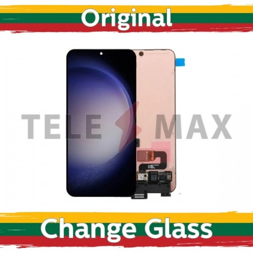 Ekranas skirtas Samsung S916 S23 Plus juodas (Atnaujintas: Telemax) (NoFrame version)