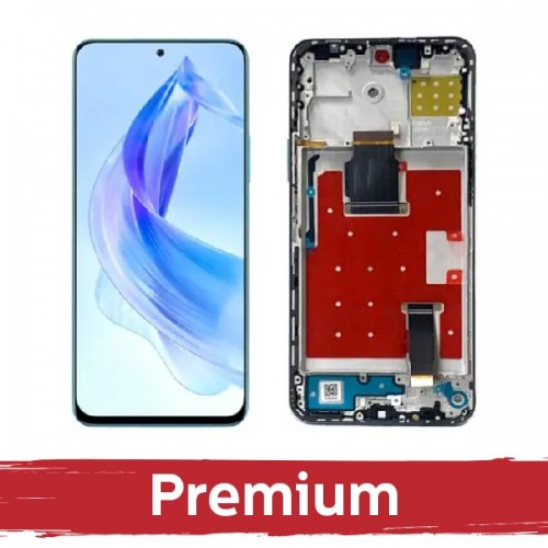 Ekranas skirtas Huawei Honor 90 Lite (5G) / Honor X8a (4G) su rėmeliu / Cyan Lake / OEM