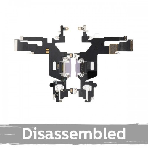 Įkrovimo jungtis suderinama su iPhone 11 su šleifu / juoda / (100% originali / naudota)