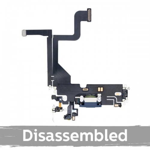 Įkrovimo jungtis suderinama su iPhone 13 Pro su šleifu / sidabrinė / (100% originali / naudota)