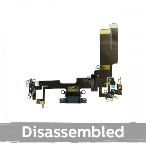 Įkrovimo jungtis suderinama su iPhone 14 su šleifu / geltona / (100% originali / naudota)