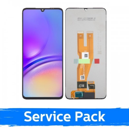 Ekranas skirtas Samsung A055 A05 juodas (Service Pack / Aftermarket)(NF version)