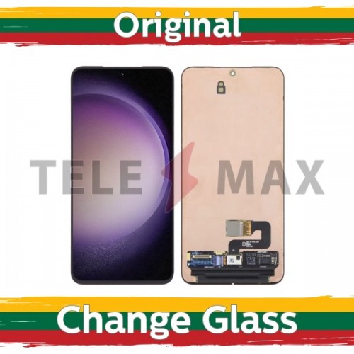 Ekranas skirtas Samsung S911 S23 juodas (Atnaujintas: Telemax) (NoFrame version)