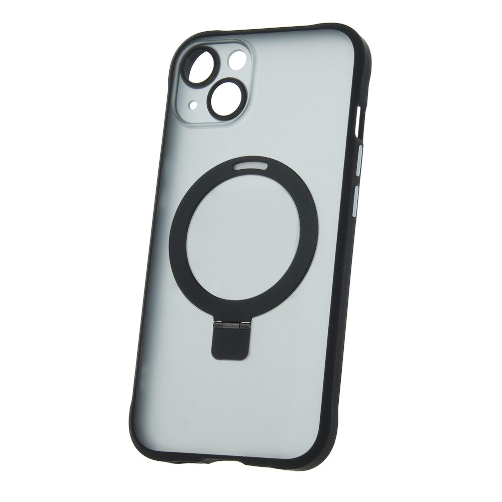 Mag Ring dėklas telefonui iPhone 13 6,1" juodas