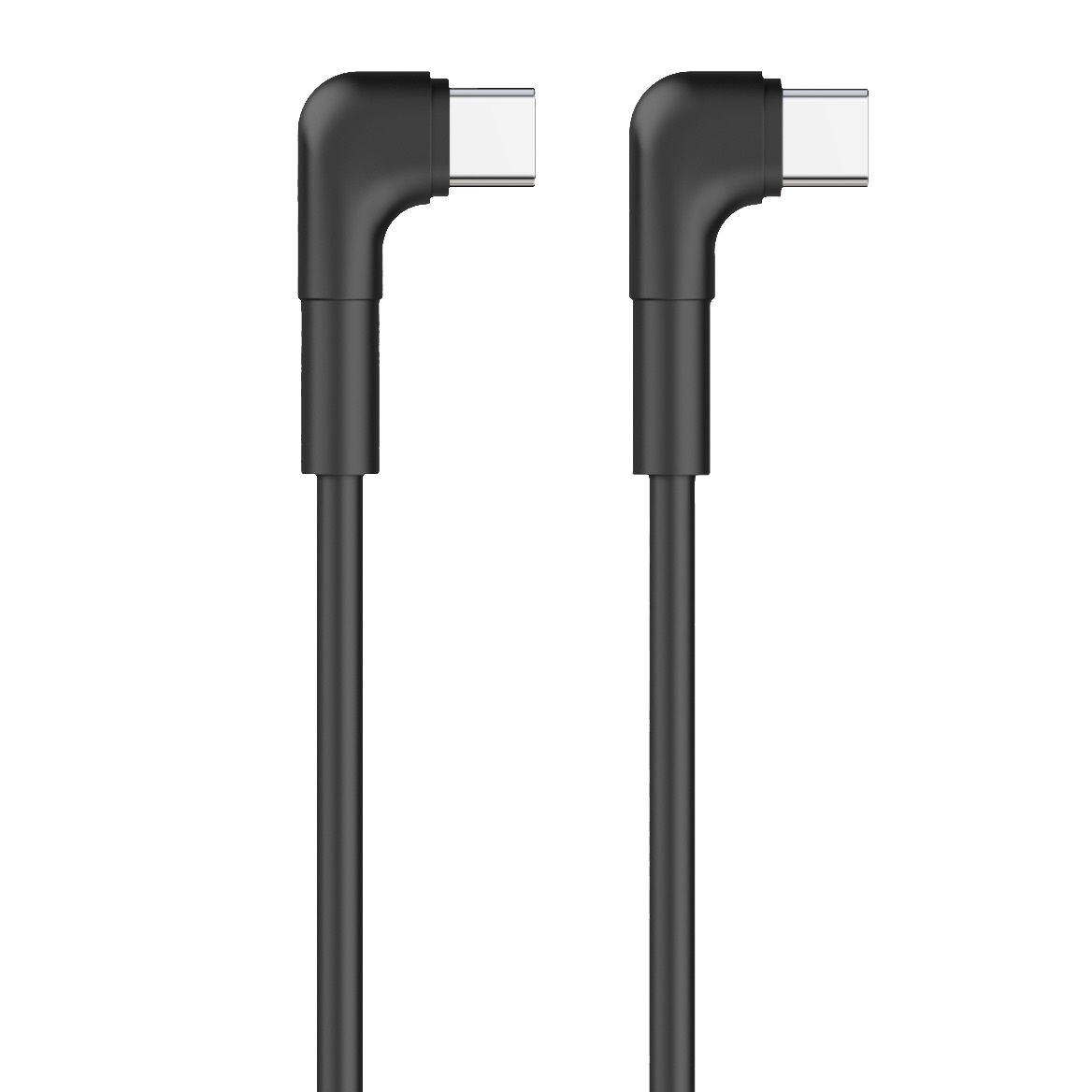 Maxlife MXUC-09 угловой кабель USB-C - USB-C 1,0 m 60W черный
