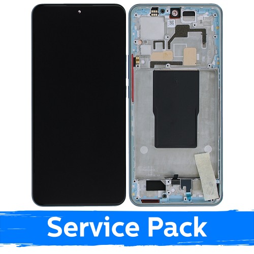 LCD ekranas Xiaomi 12T (12T Pro) su rėmeliu / mėlynas / (Service Pack)