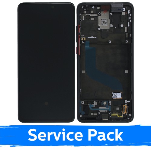 LCD ekranas Xiaomi Mi 9T (Mi 9T Pro) su rėmeliu / Carbon Black / (Service Pack)