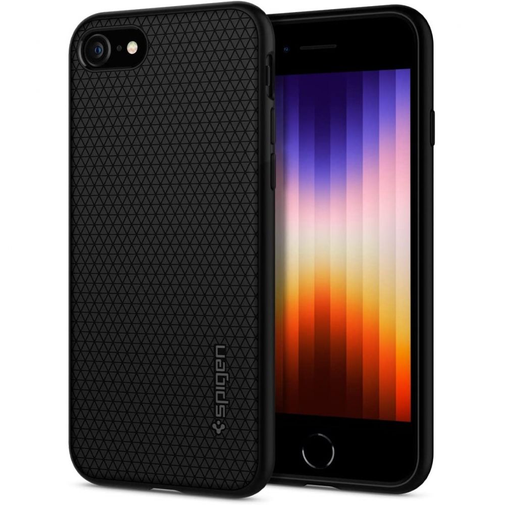 Spigen чехол Liquid Air для iPhone 7 / 8 / SE 2020 / SE 2022 чёрный
