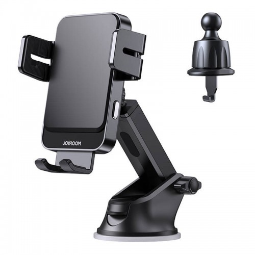 Automobilinis laikiklis Joyroom ZS219 juodas / automatinis užraktas (belaidis įkrovimas 15W) (nemagnetinis / lipnusis kilimėlis)
