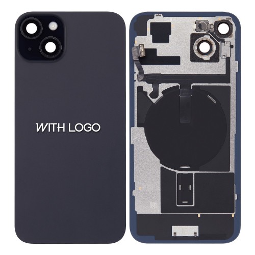 Galinis dangtelis iPhone 15 / juodas / (visos dalys) / OEM