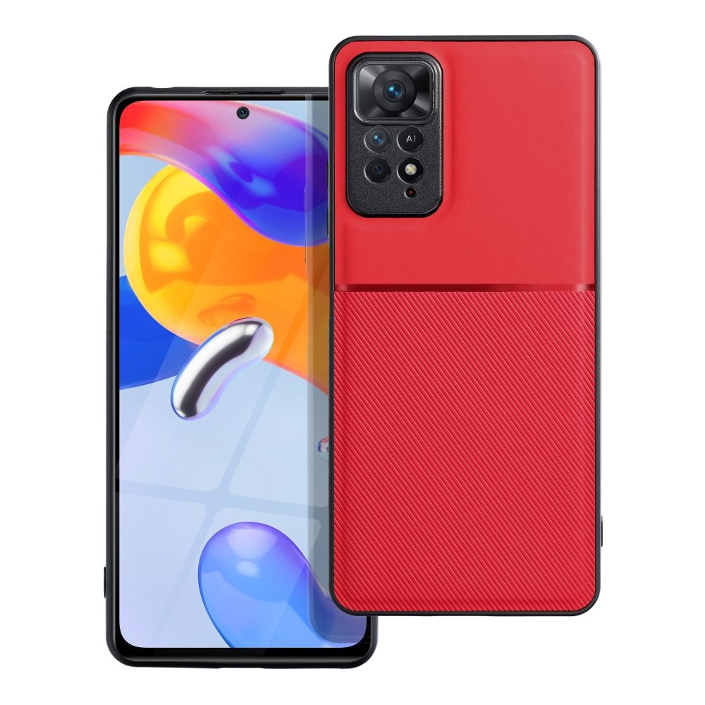 NOBLE dėklas telefonui XIAOMI Redmi Note 11 Pro / 11 Pro 5G raudonas