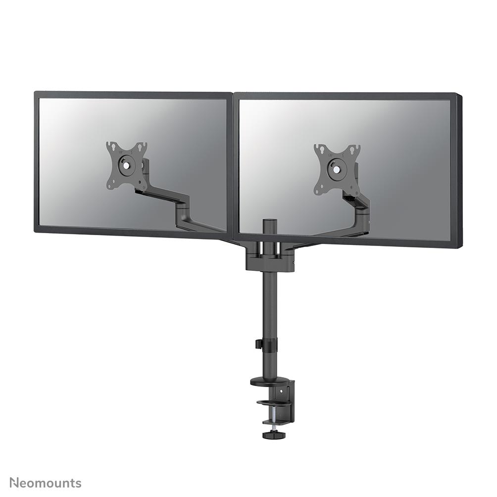 Neomounts DS60-425BL2 dvigubas monitoriaus laikiklis stalui 17-27"