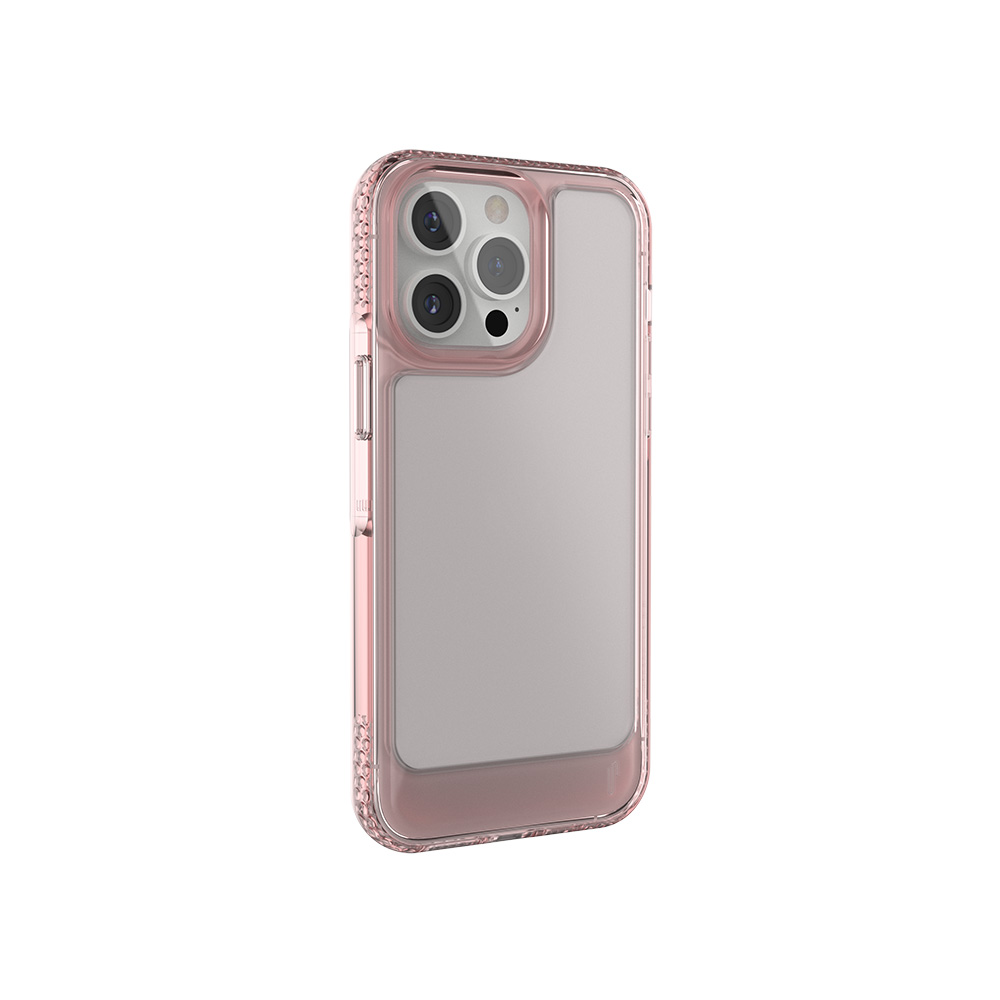 Ugly Rubber UMODEL dėklas iPhone 15 Pro 6,1" skaidrus rožinis