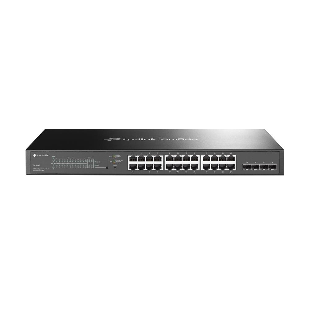 TP-Link Omada 28 priev. gigabitų išmanusis komutatorius su 24 priev. PoE+