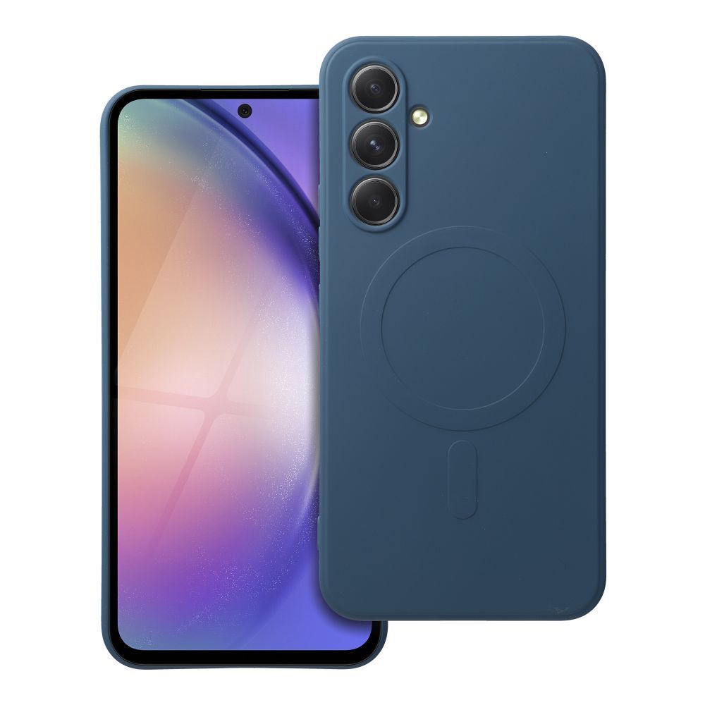 SILICONE MAG COVER dėklas telefonui suderinamas su Magnetiniu SAMSUNG A54 mėlyna