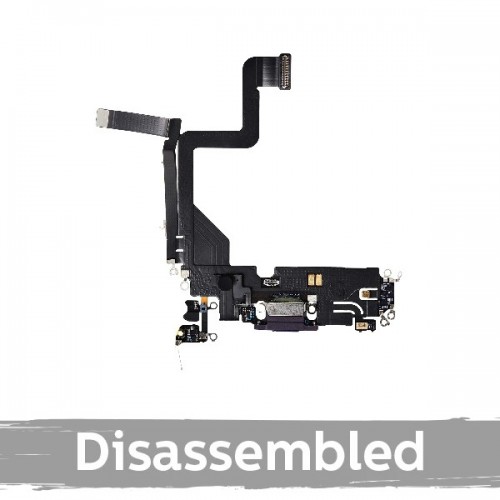 Įkrovimo jungtis suderinama su iPhone 14 Pro su šleifu / auksinė / (100% originali / naudota)