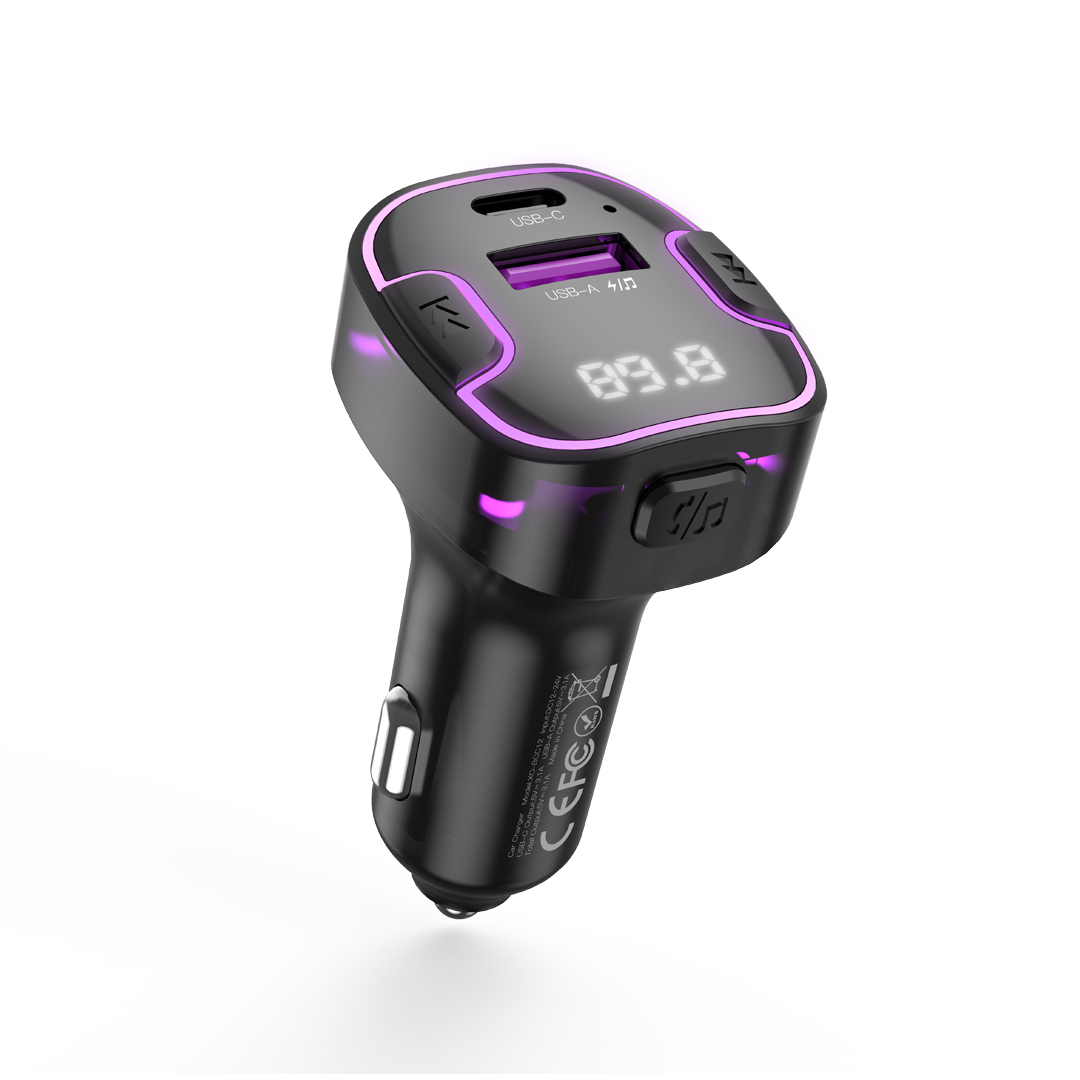 XO siųstuvas FM BCC12 Bluetooth MP3 automobilinis įkroviklis 3,1A juodas