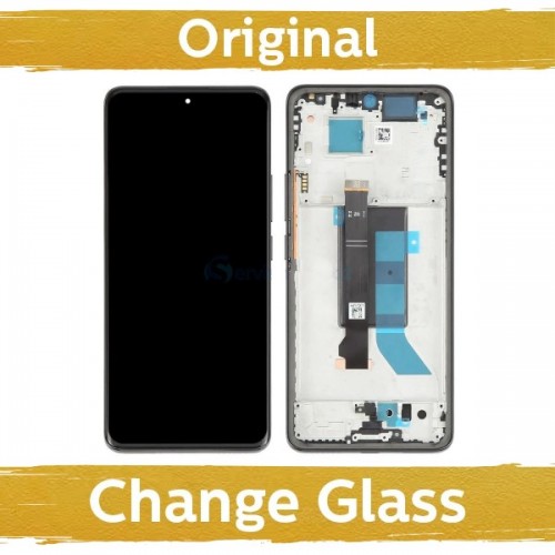 LCD Display Compatible With Xiaomi Redmi Note 14 Pro Plus 5G (Note 14 Pro+ 5G) with Frame / Midnight Black / (Renewed: China)