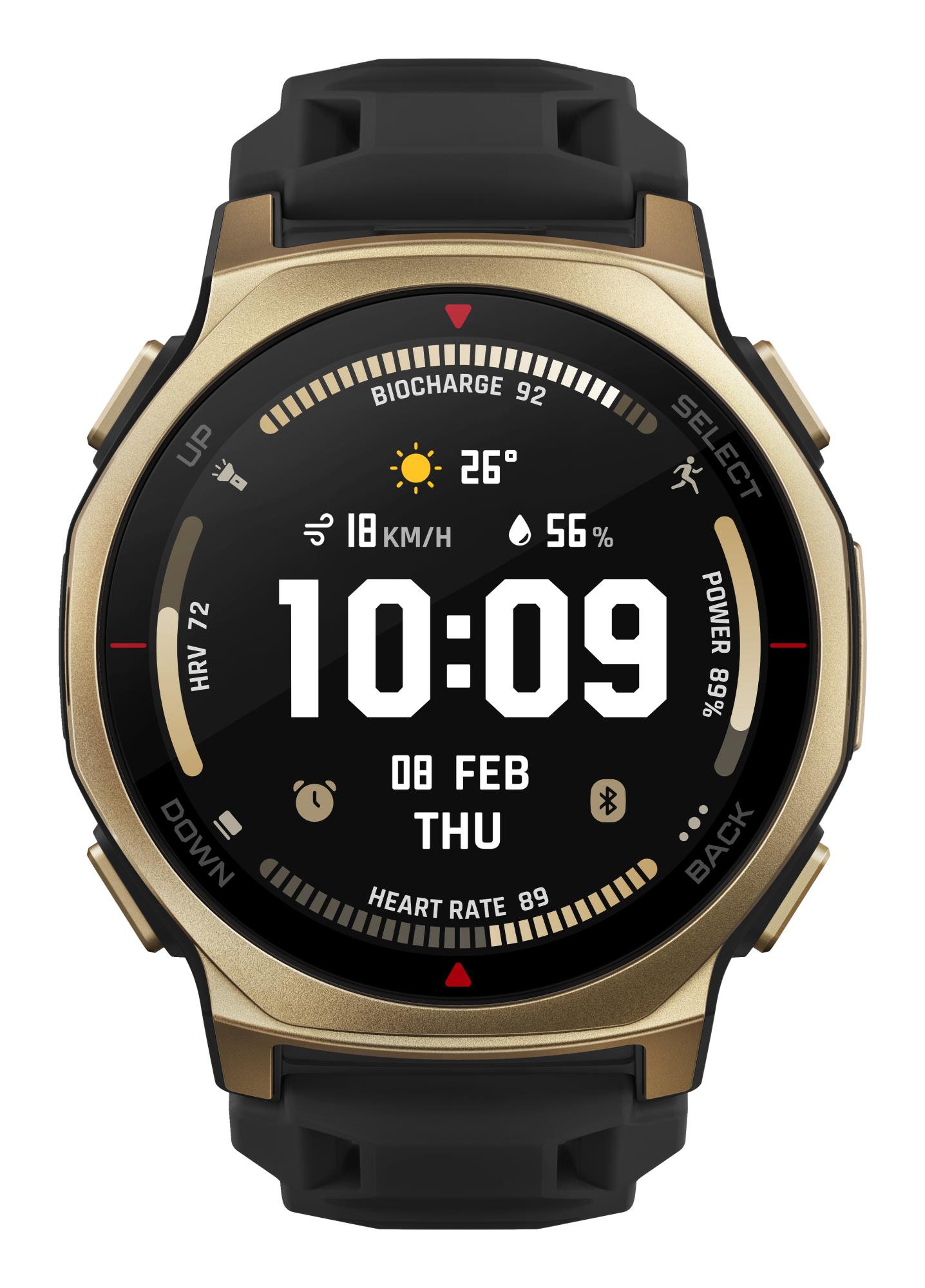 Išmanusis laikrodis Amazfit T-Rex 3 Pro 44mm juodas/auksinis W2548GL1N