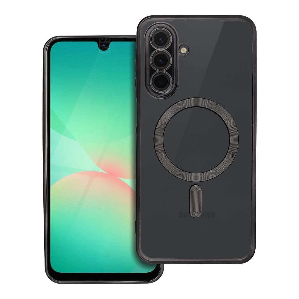 Чехол для Samsung A26 Electro Mag Cover совместимый с MagSafe чёрный