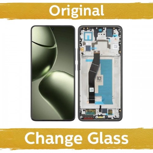 Ekranas skirtas Xiaomi 14T su rėmeliu / Titan Black / (Atnaujintas: China)