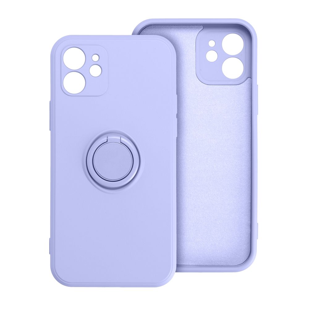 Silikoninis RING dėklas telefonui IPHONE 16 Pro violetinis