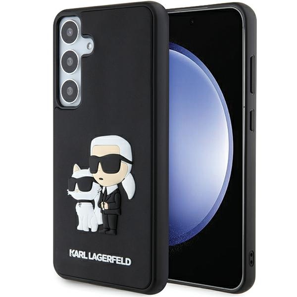 Karl Lagerfeld dėklas for Samsung Galaxy S24 Plus KLHCS24M3DRKCNK juodas HC 3D RUBBER KC NFT