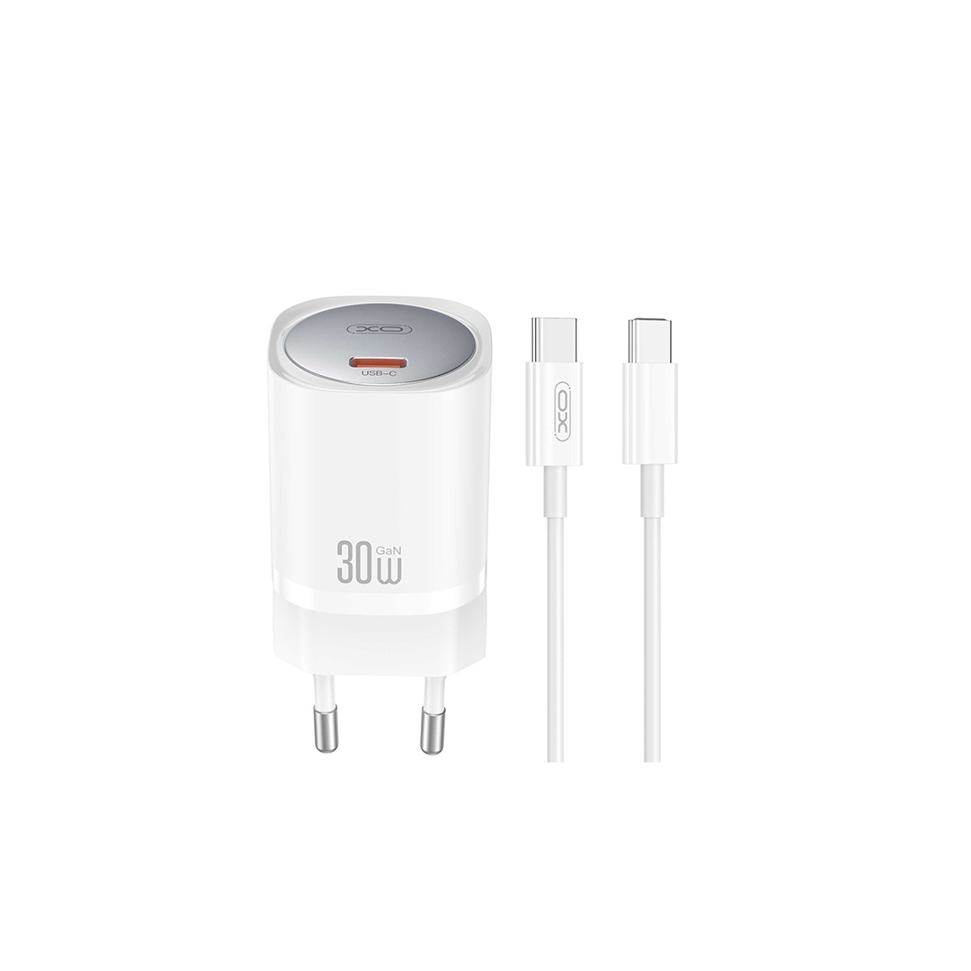 XO sieninis įkroviklis CE20 PD 30W 1x USB-C baltas