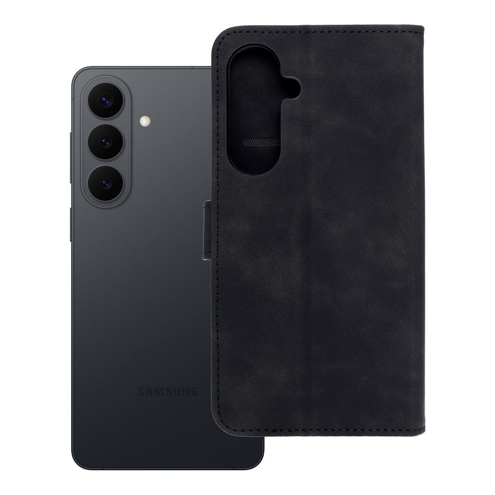 TENDER knyginis dėklas telefonui SAMSUNG S26 Edge juodas