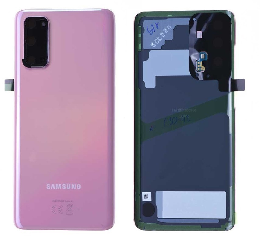 Galinis dangtelis Samsung G980/G981 S20 Cloud Pink originalus (naudotas, Grade A)