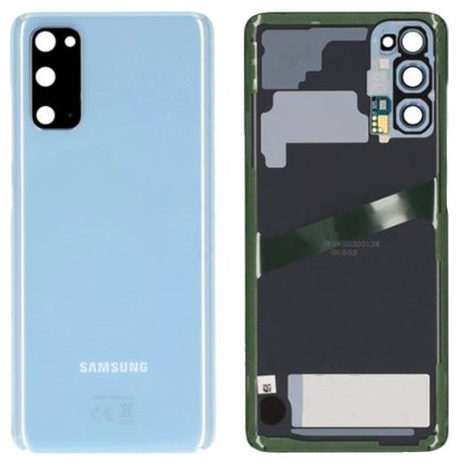 Galinis dangtelis Samsung G980/G981 S20 Cloud Blue originalus (naudotas, Grade C)