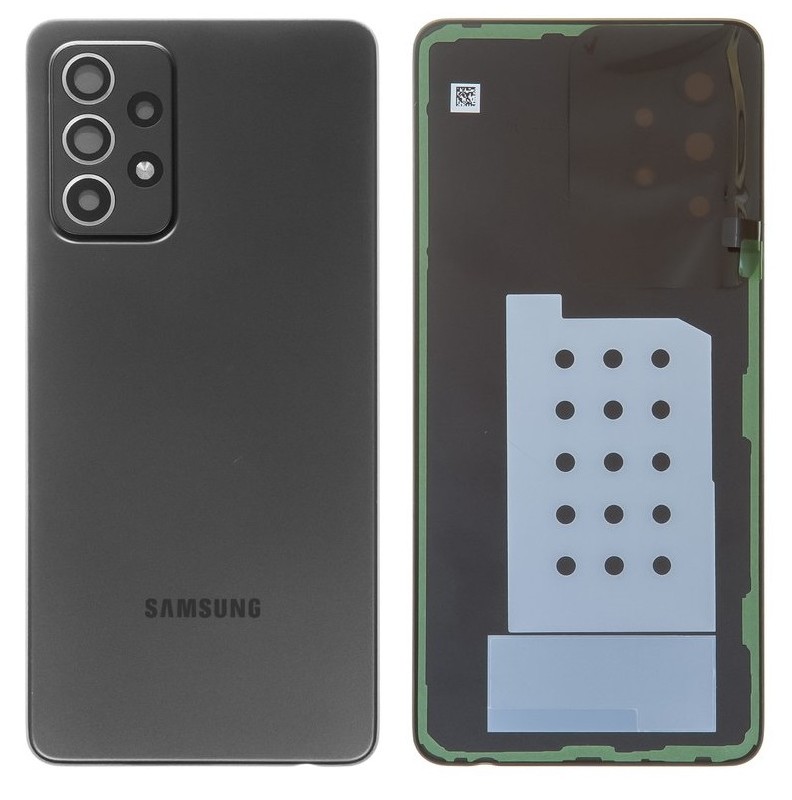 Galinis dangtelis Samsung A525/A526/A528 A52 4G/A52 5G/A52S 5G Awesome Black originalus (naudotas, Grade B)