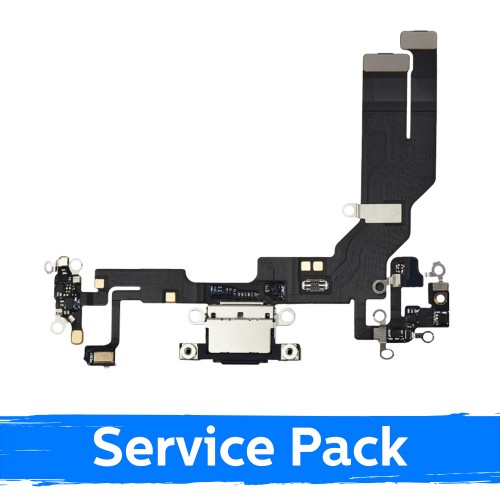 Krovimo lizdas skirtas Apple iPhone 16e su lanksčiąja jungtimi / White / (Service Pack)