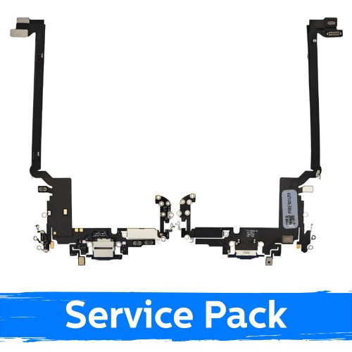 Įkrovimo lizdas skirtas Apple iPhone 17 Pro Max su flex / tamsiai mėlynas / (Service Pack)