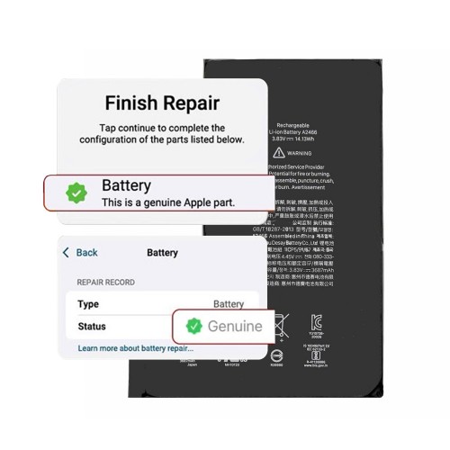 Akumuliatorius skirtas iPhone 12 Pro Max / Self-Diagnosable / Settings: Genuine /