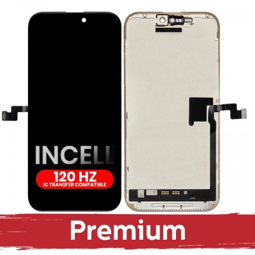 LCD ekranas suderinamas su iPhone 16 Pro Max juodas (120Hz / INCELL / Premium) nuimamas IC