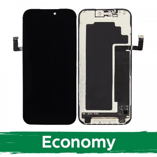 LCD ekranas suderinamas su iPhone 17 Pro Max juodas (INCELL / Economy) nuimamas IC