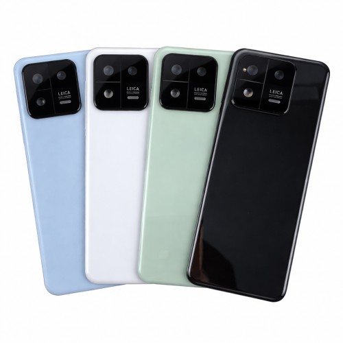 Galinis dangtelis suderinamas su Xiaomi 13 juodas (su kameros objektyvu) OEM