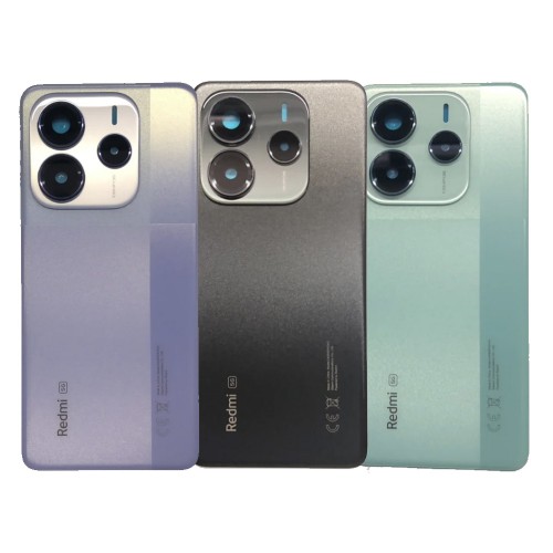 Galinis dangtelis suderinamas su Xiaomi Redmi Note 14 5G juodas (su kameros objektyvu) OEM