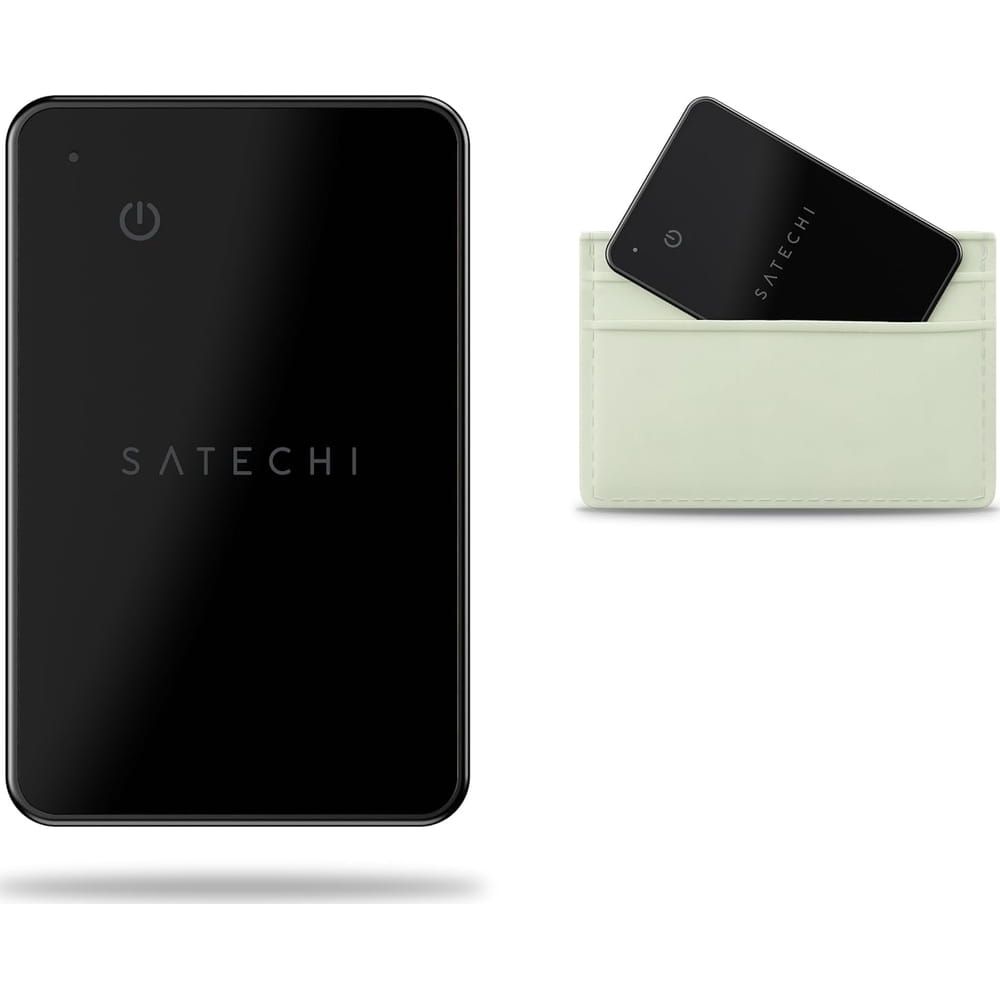 Lokatorius, suderinamas su "Apple Find My Satechi" piniginės kortelės forma ST-LFAWCK juoda