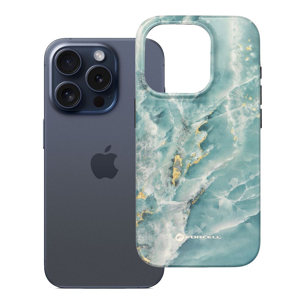 FORCELL F-PROTECT Mirage, militarinio kritimo testuotas dėklas telefonui, MagSafe suderinamas IPHONE 15 PRO žalias