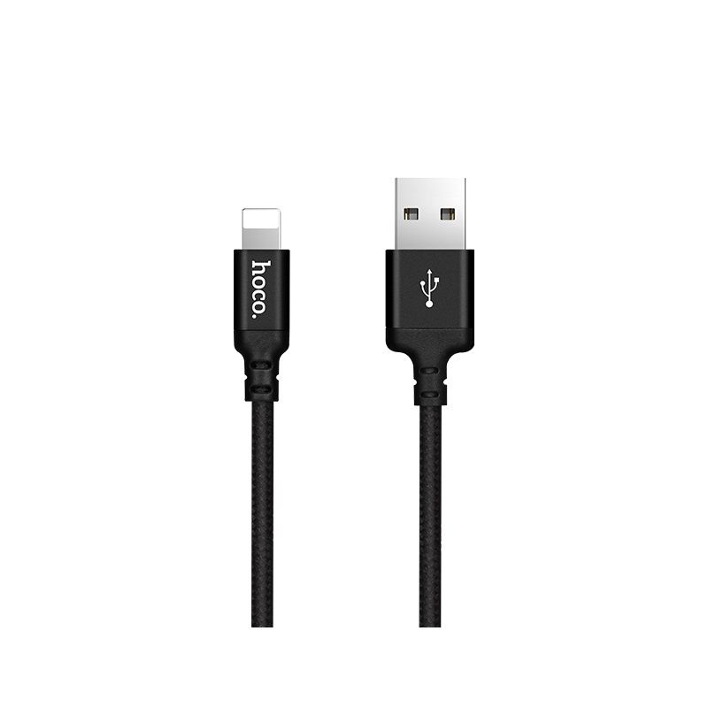 Kabelis (m) - USB A į Lightning Hoco 2A 2 m X1 baltas (m)